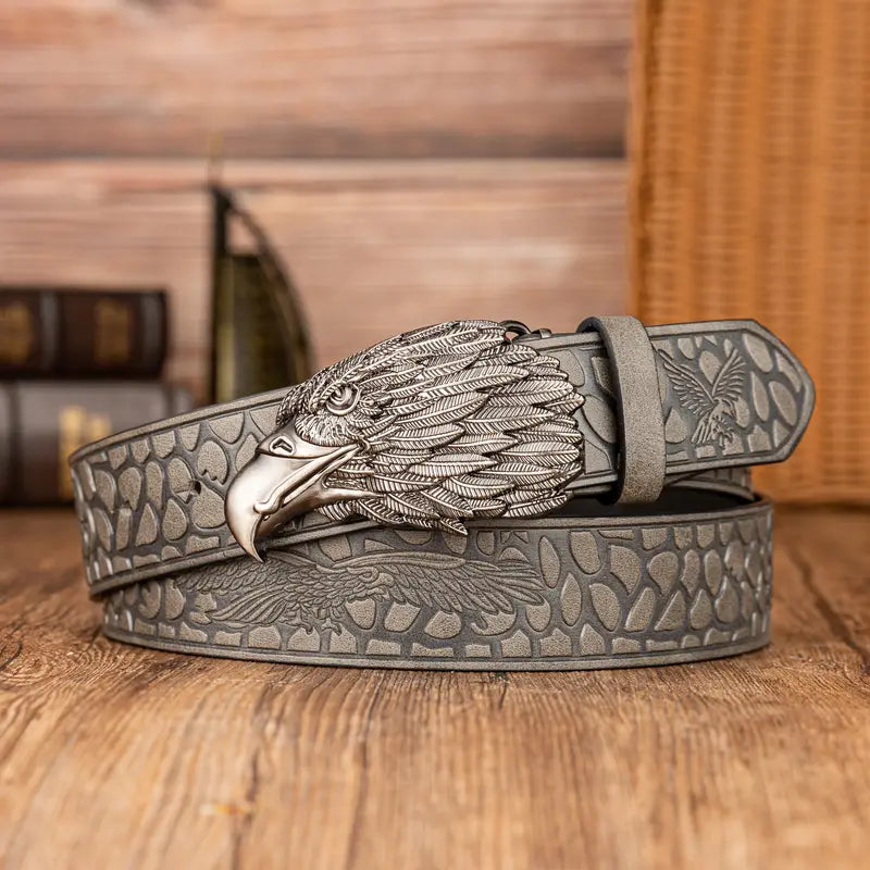 Unique Eagle Feather Button belt