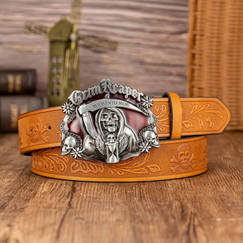 Halloween skull belt