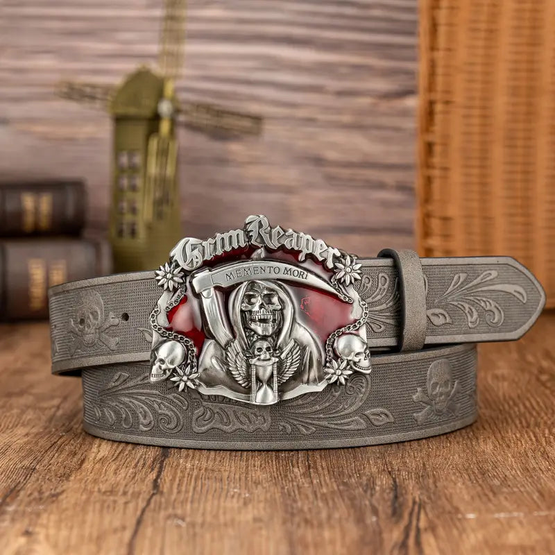 Halloween skull belt