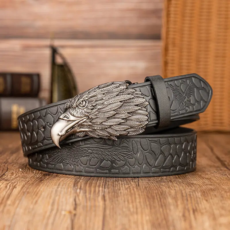 Unique Eagle Feather Button belt