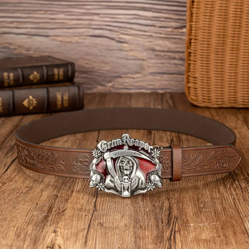 Halloween skull belt
