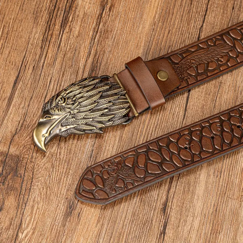 Unique Eagle Feather Button belt