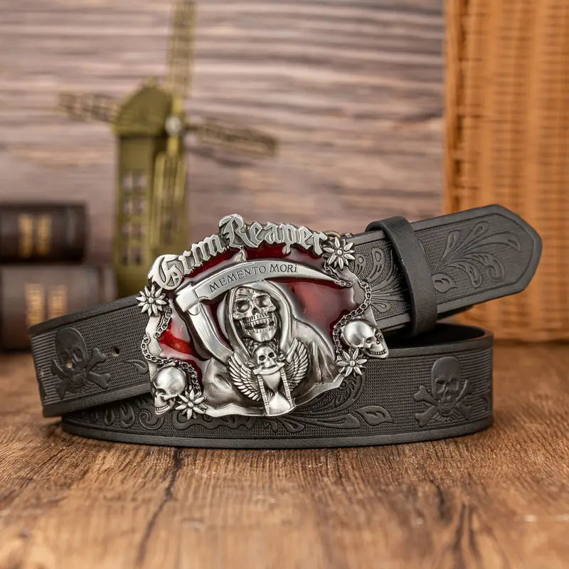 Halloween skull belt