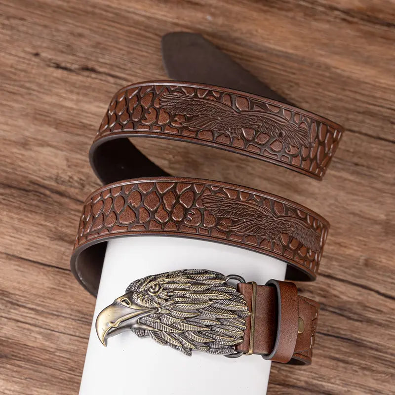 Unique Eagle Feather Button belt
