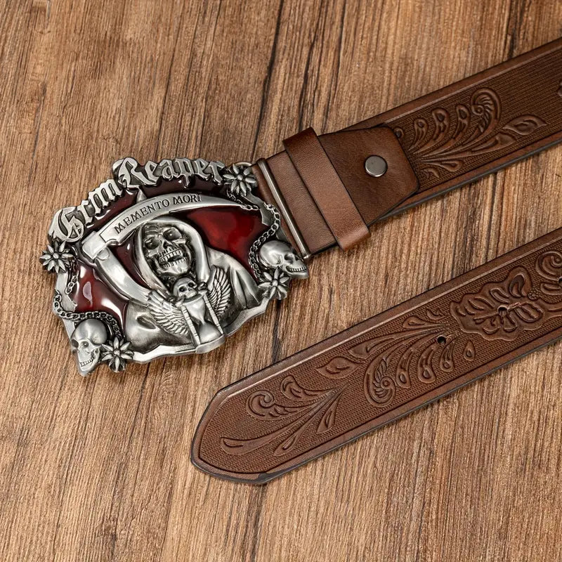 Halloween skull belt