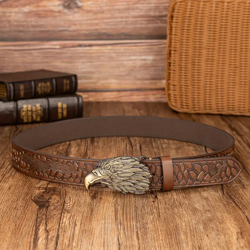 Unique Eagle Feather Button belt