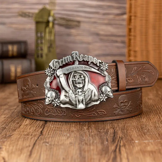 Halloween skull belt